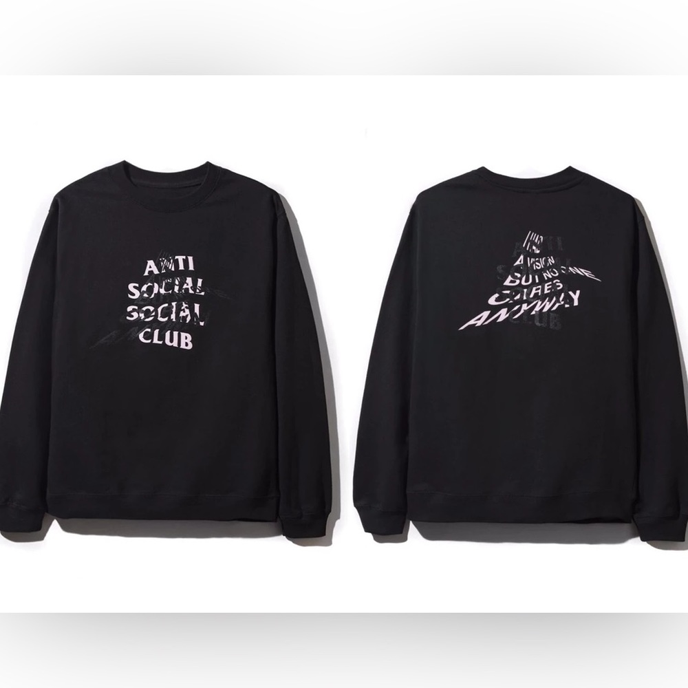 Anti Social Social Club. I Had A VIsion But No One Cares Anyways Crewneck M